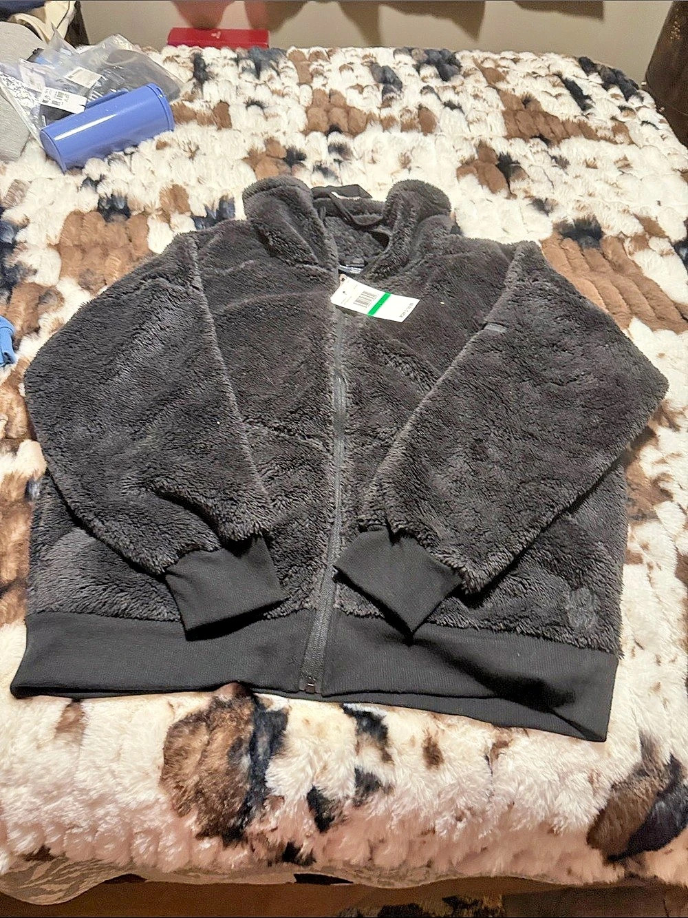 Spyder Teddy Jacket in Black Size Large NWT